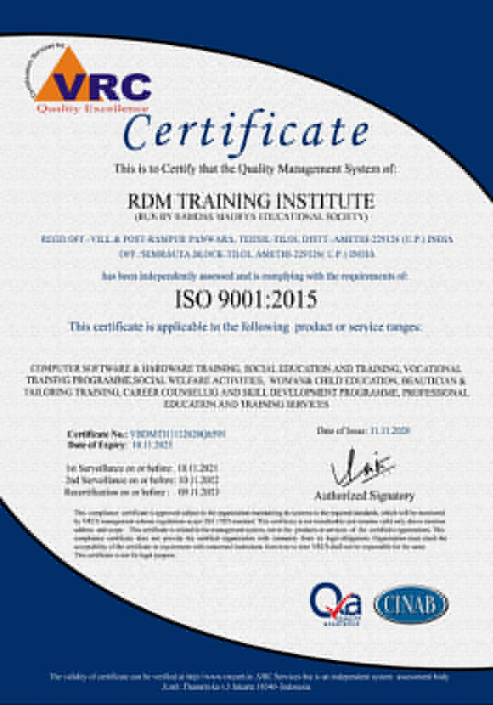 ISO Certification